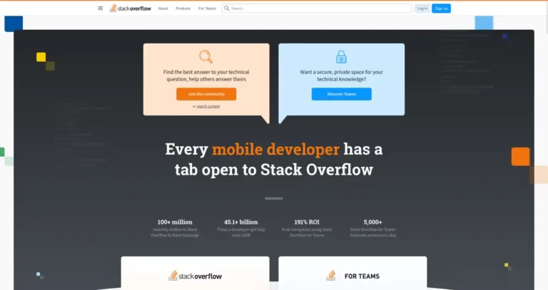 Stack Overflow Homepage